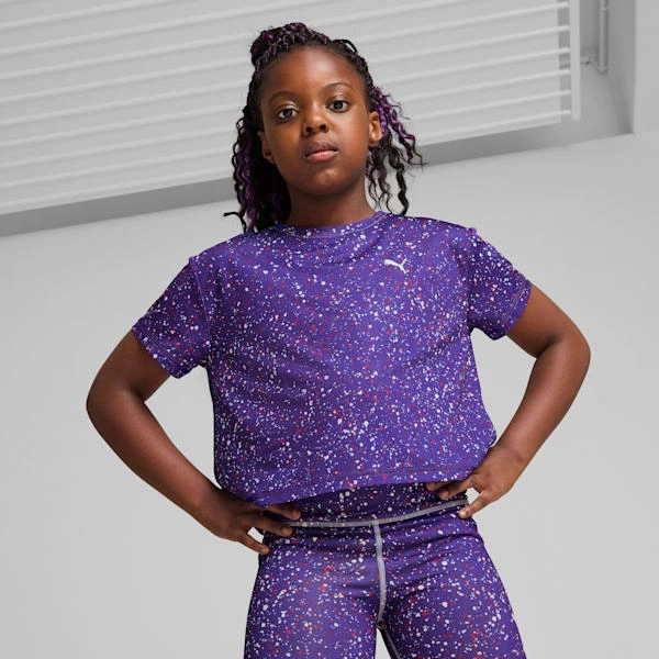 ¡PUMA Favorito del Tren! Camiseta Corta para Niños Grandes. ¡Viaja con Estilo!