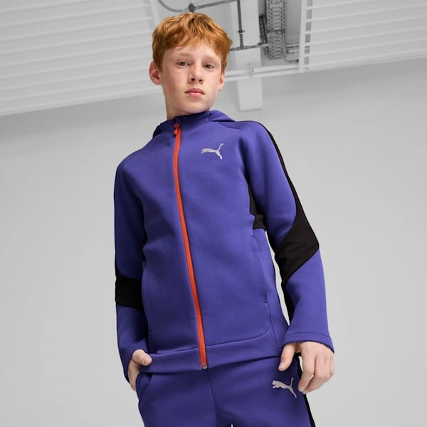 Sudadera EVOSTRIPE Puma para niños grandes: ¡Estilo y comodidad imbatibles! A moverse con PUMA.